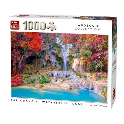 Puzzle Tat Kuang Si Waterfalls Laos King Puzzle Pi Ces