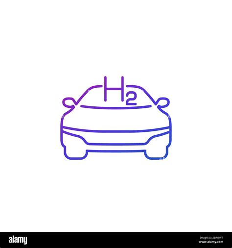 Hydrogen Fuel Cell Electric Car Stock Vector Images Alamy