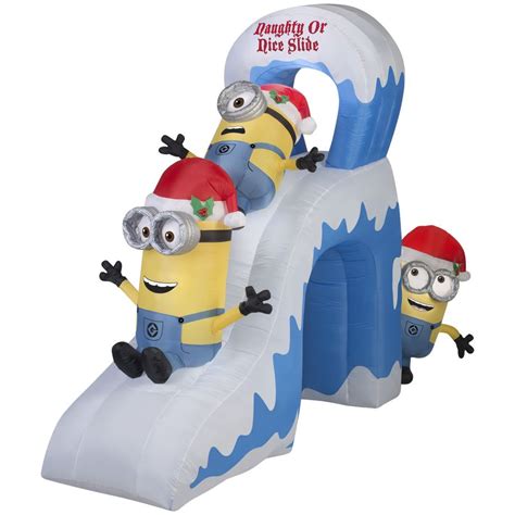 Shop Gemmy 787 Ft Lighted Minion Christmas Inflatable At