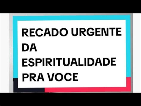 RECADO URGENTE DA ESPIRITUALIDADE PRA VOCÊ 11 97049 9809