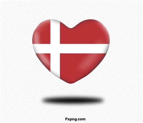 A Heart With The Flag Of Denmark