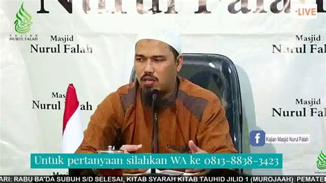 Live Kajian Syarah Kitab Riyadussalihin Ustadz Muhammad Soleh Sq