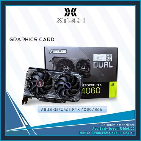 Видеокарта Asus GeForce OC DUAL RTX 4060/8GB: 360 у.е. - Комплектующие ...