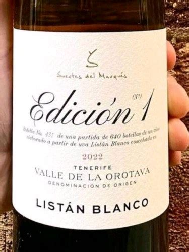 Suertes del Marqués Edición 1 Listán Blanco Vivino US