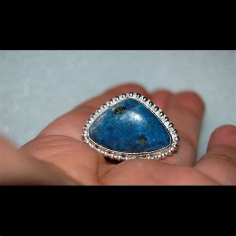 Pretty Blue Lazulite Ring Size 7 12 Ring Size Gemstones Rings