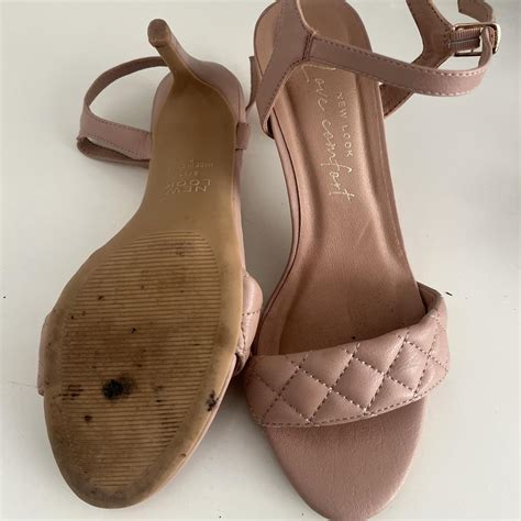 New Look Nude Sandal Heels Size Worn Once Please Depop