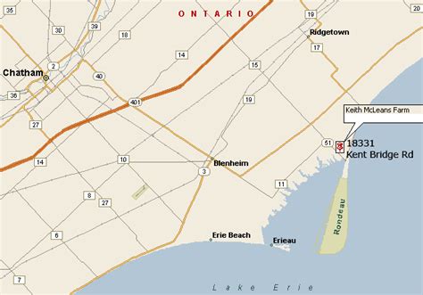 Rondeau Provincial Park Map