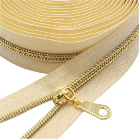 Amazon Yahoga Gold Metallic Nylon Coil Zippers By The Yard Bulk