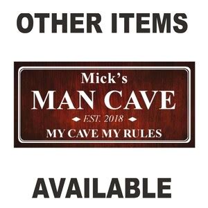 Rustic Man Cave Metal Bar Sign - Etsy