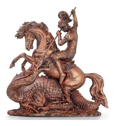 Escultura Shop Everest Dr Decorações São Jorge Santo Guerreiro Católico