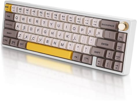 Feker Ik Via Wireless Mode Hot Swap Mechanical Keyboard Rgb Matcha Switch Rgb Knob