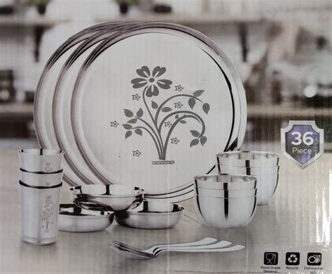 36 Piece Stainless Steel Dinner Set At Best Price In Mumbai By Prakash