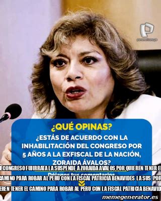 Meme Personalizado EL CONGRESO FUJIRRATA LA SUSPENDE A ZORAIDA AVALOS