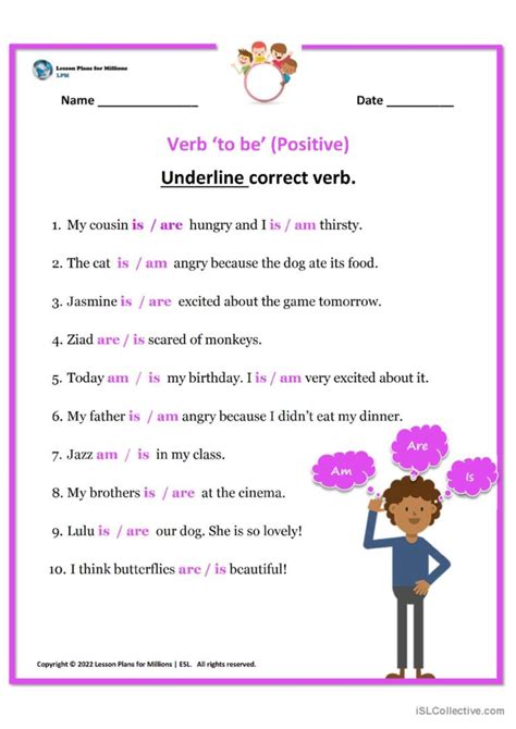 Verb To Be Positive English Esl Worksheets Pdf Doc Hot Sex Picture