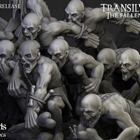 D Printable Ghouls Unit Highlands Miniatures By Highlands Miniatures