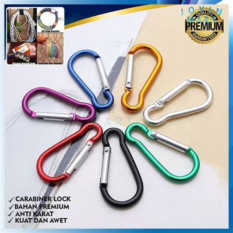 Jual Carabiner Gantungan Kunci Aluminium Alloy 5 D Shape Shopee Indonesia