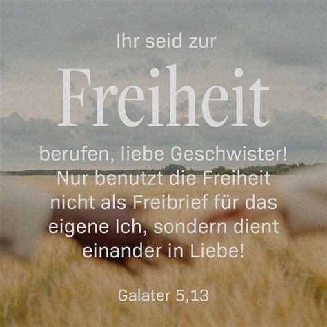 Galater 5 13 14 Durch Christus Seid Ihr Dazu Berufen Frei Zu Sein