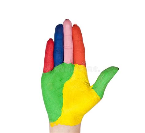 Colorful Hand Stock Image Image Of Dirty Blot Beauty 14535793