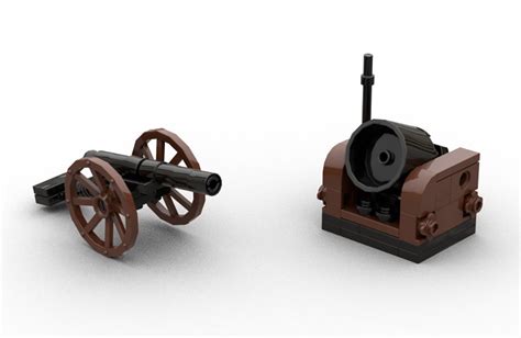 Lego Moc Cannon And Mortar By Beanbeanus Rebrickable Build With Lego