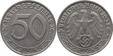 Drittes Reich Reichspfennig J Kursm Nze Aef Ma Shops