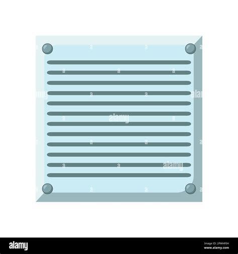 Square Air Vent Or Ventilation Grate Vector Illustration Stock Vector