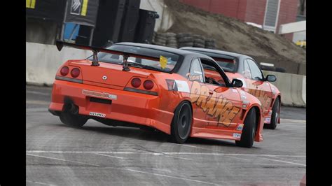 Team Orange Drifting Show Powerslide Donuts And Pure Sound Youtube