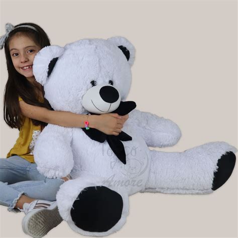 Oso De Peluche Grande M Blanco Y Negro Peluches En Bogot Y