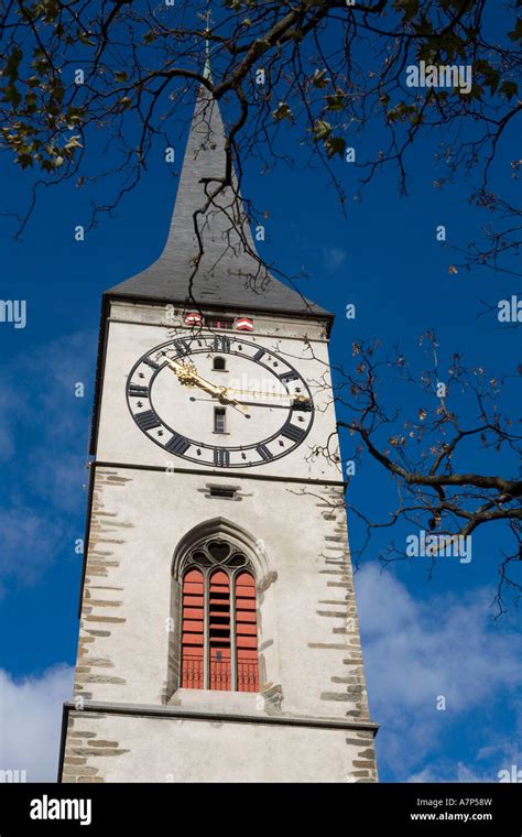 St Martins Church Chur Graubunden Switzerland Stock Photo Alamy