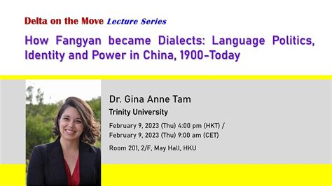 Gina Anne Tam How Fangyan Became Dialects YouTube