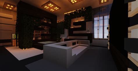 Blocks A Modern Mansionhouse With Full Interior Minecraft Map