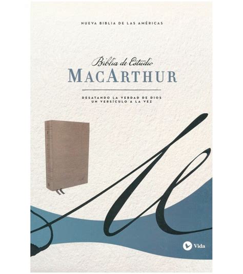 Biblia Nbla De Estudio Macarthur Tapa Dura Tela Gris Libreria Peniel