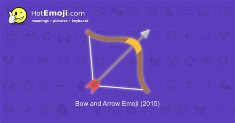 🏹 Bow and Arrow Emoji Meaning with Pictures: from A to Z