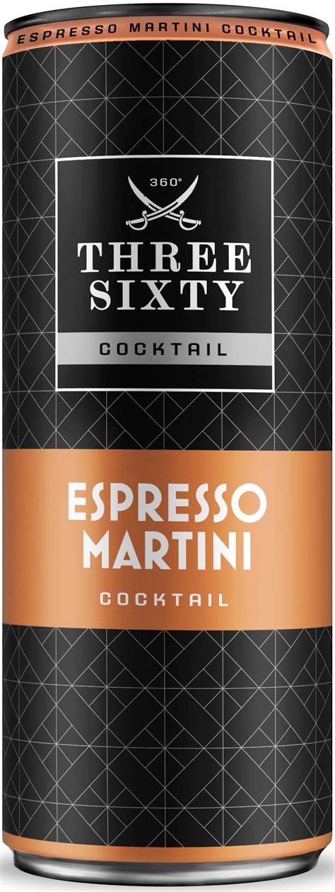 Three Sixty Espresso Martini Cocktail L Vol