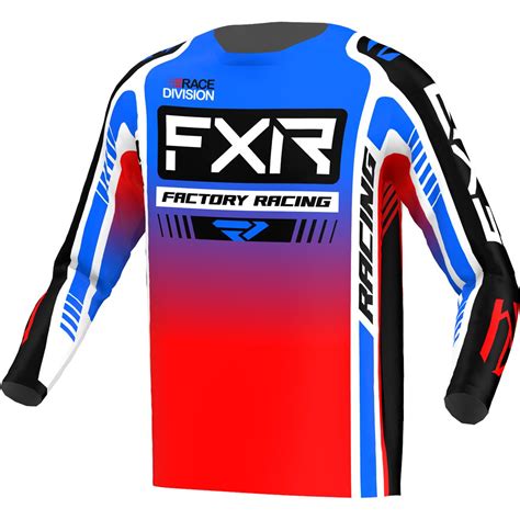 FXR Maglia MX Clutch Pro Blue Red White Maciag Offroad