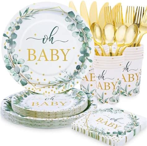 Amazon Sage Green Baby Shower Decorations Oh Baby Theme Neutral