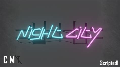 Second Life Marketplace - Cyberpunk 2077 Night City - Neon Sign