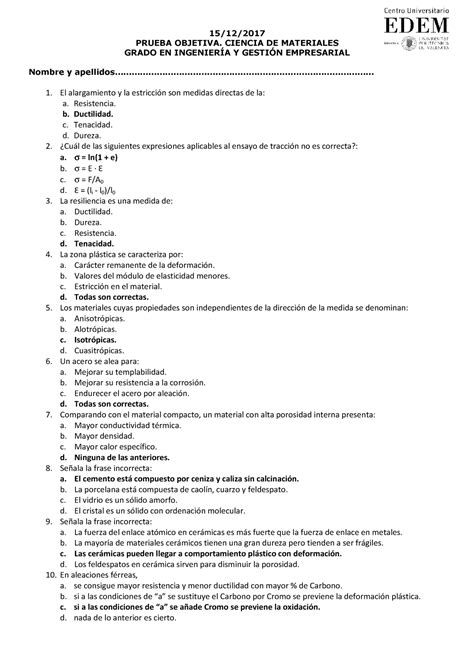 Examen De Muestra Pr Ctica Diciembre Preguntas Y Respuestas