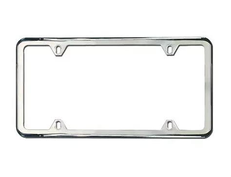 Genuine Audi Zaw 071 801 B Slimline License Plate Frame With Audi Rings Polished Free