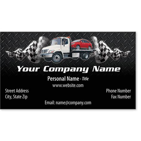 Designer Automotive Business Cards - Tartan Towing