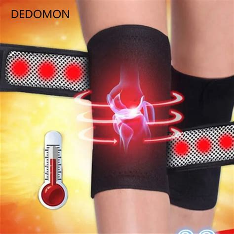 2PCS Knee Brace Support Pads Adjustable Tourmaline Self Heating