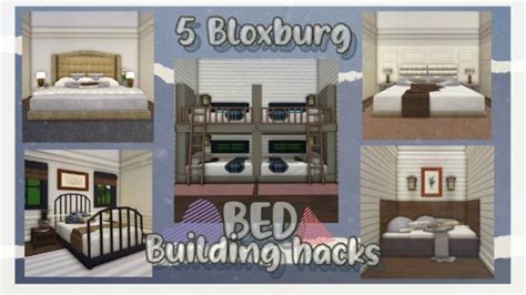 Bloxburg: 5 Bed Building Hacks | Lookea | Roblox | Blocksburg room ideas , Custom bed frame, Day ...