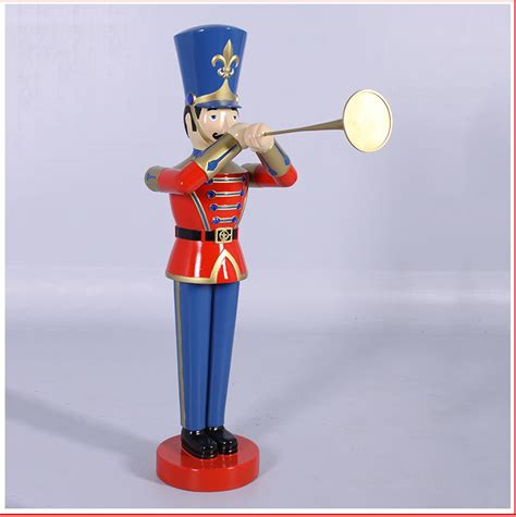 The Polyresin Toy Soldier With Trumpet 4ft