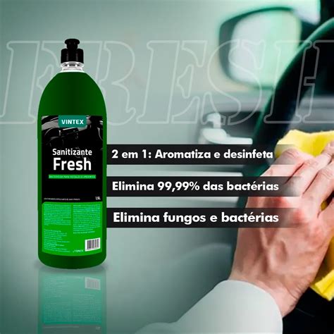 Aromatizante Sanitizante Cheirinho Fresh 1 5L Vintex UP CARSHOP