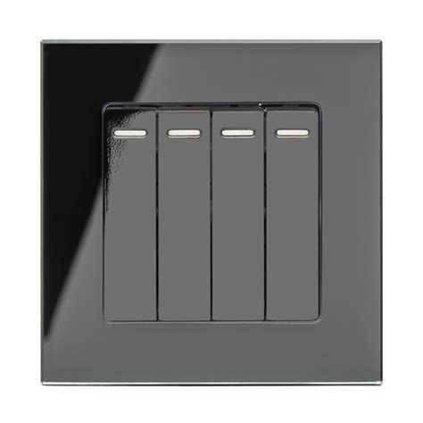 Retrotouch Crystal Gang Retractive Pulse Light Switch Ukes