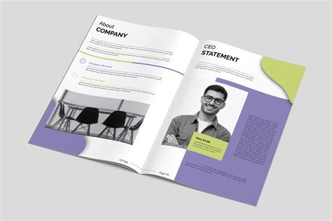 Modern Company Profile Template Folleto Creative Stock 139753