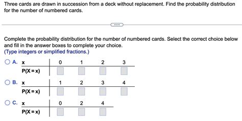 Solved Three Cards Are Drawn In Succession From A Deck Chegg