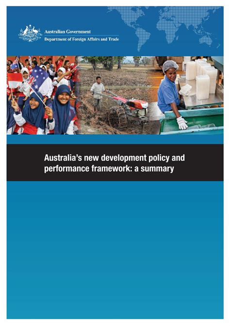 Pdf Australias New Development Policy And Performance The