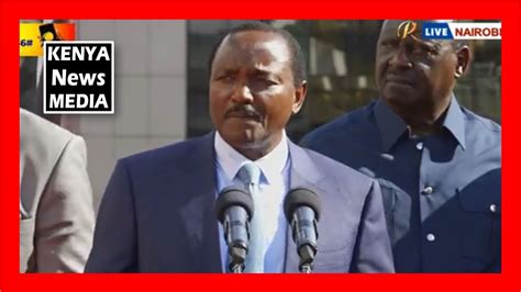 Kalonzo Remarks After Presenting NADCO Report To Azimio Leader Raila