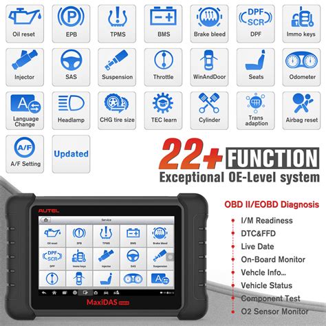 Autel Maxidas Ds K Tablet Diagnostic Tool Full Set Support Injector