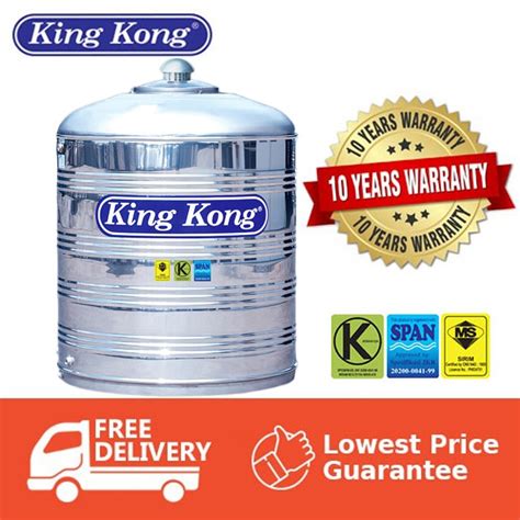 King Kong HS Series Stainless Steel Water Tank Tangki Air Without